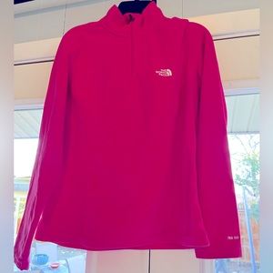 North Face pink fleece pullover, Women’s L